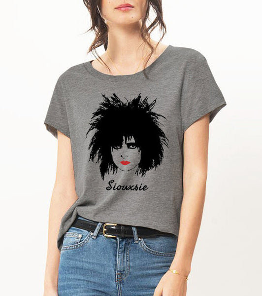 Siouxsie and the Banshees loose fit t shirt, Siouxsie Sioux tshirt, 80s  punk goth alternative music - Siouxsie / Vintage white / XS